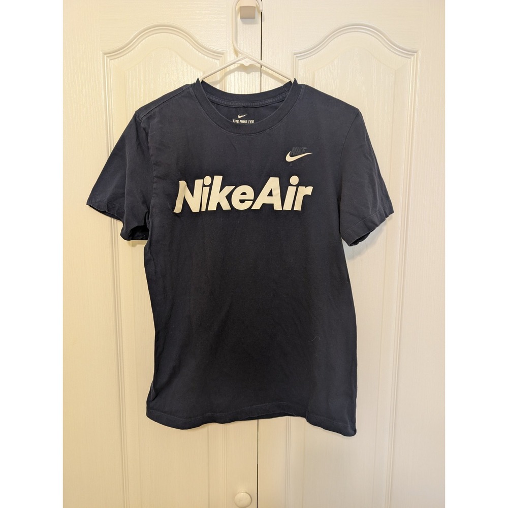 Nike Air T-Shirt Blue Short Sleeve Logo Graphic The Nike Tee Small